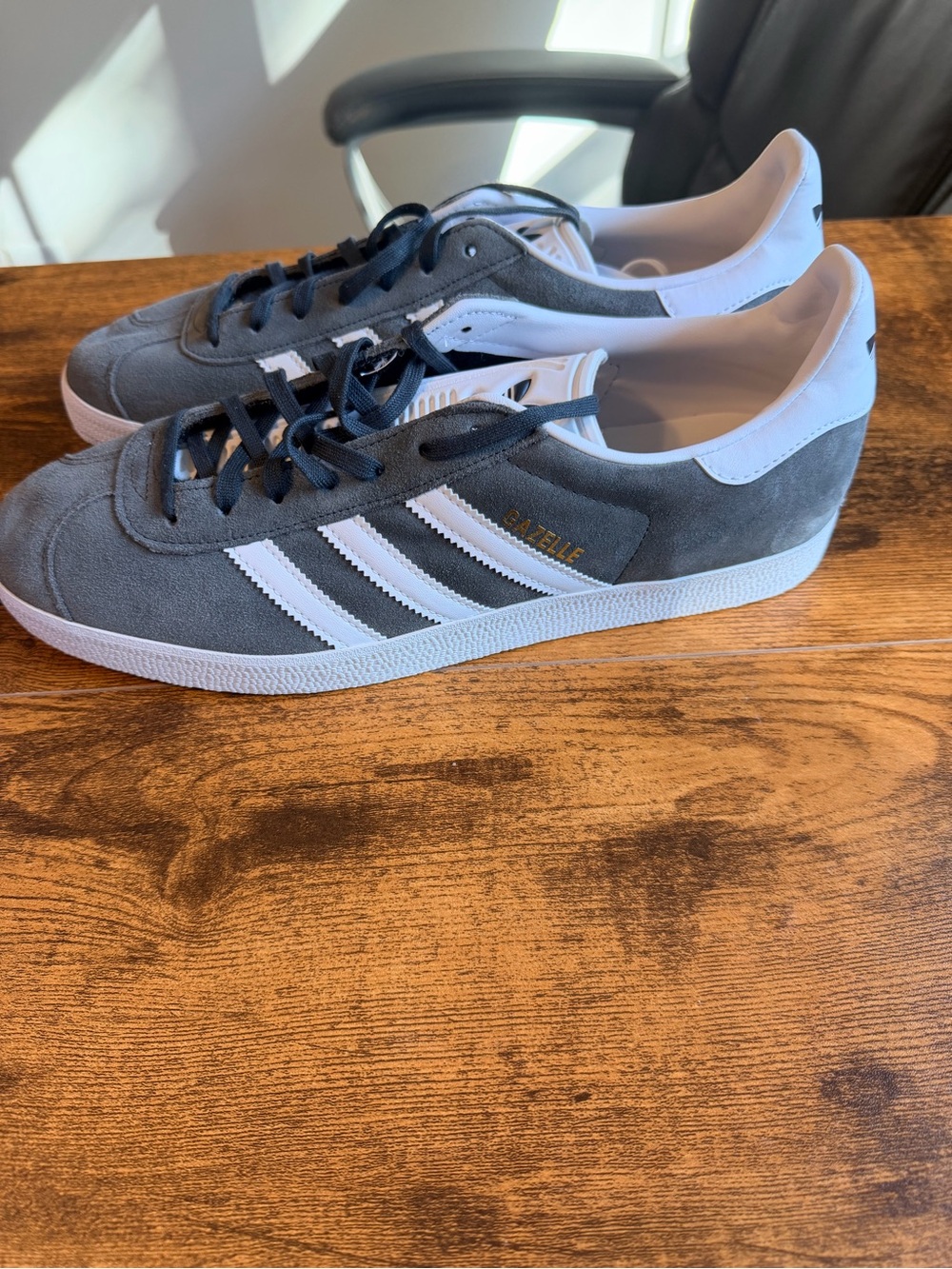 Adidas Gazelle Men’s Suede Sneaker - Grey/White 11.5M
